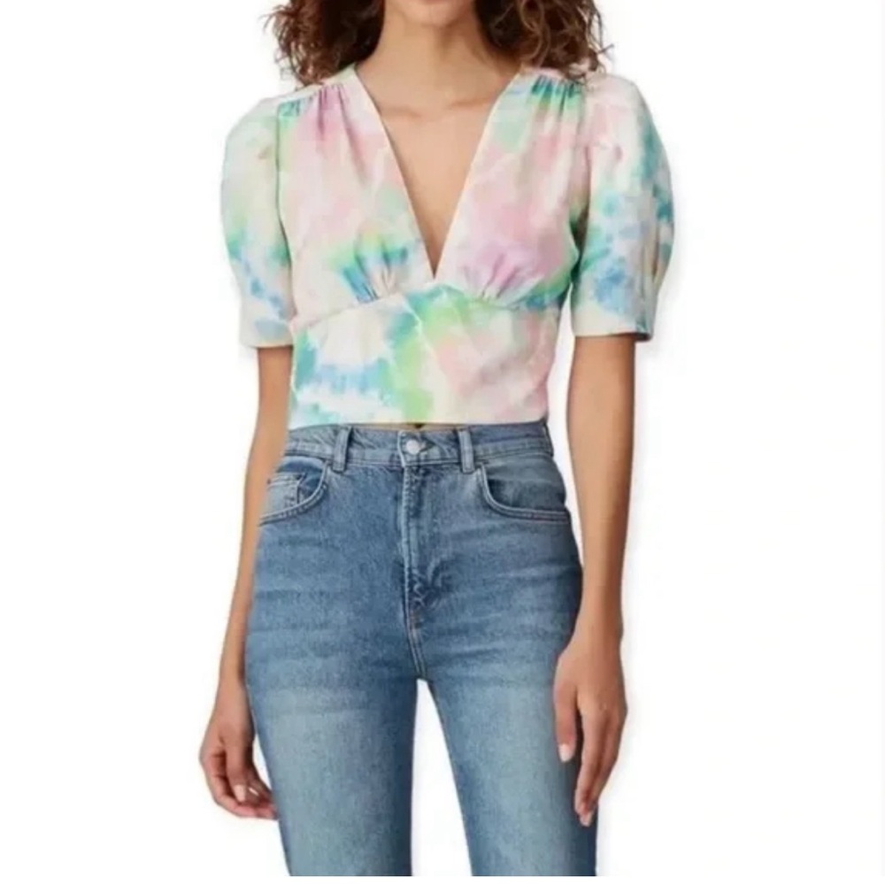 Amanda Uprichard Tie Rosen Top size Small NWT